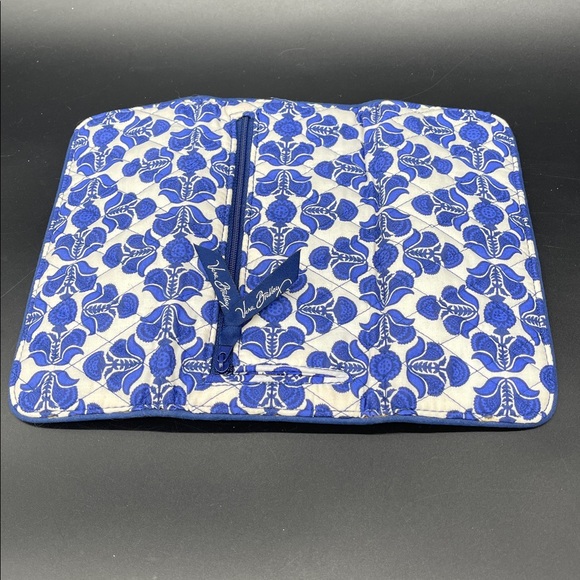 Vera Bradley Cobalt Tile Trifold Wallet - Picture 5 of 12